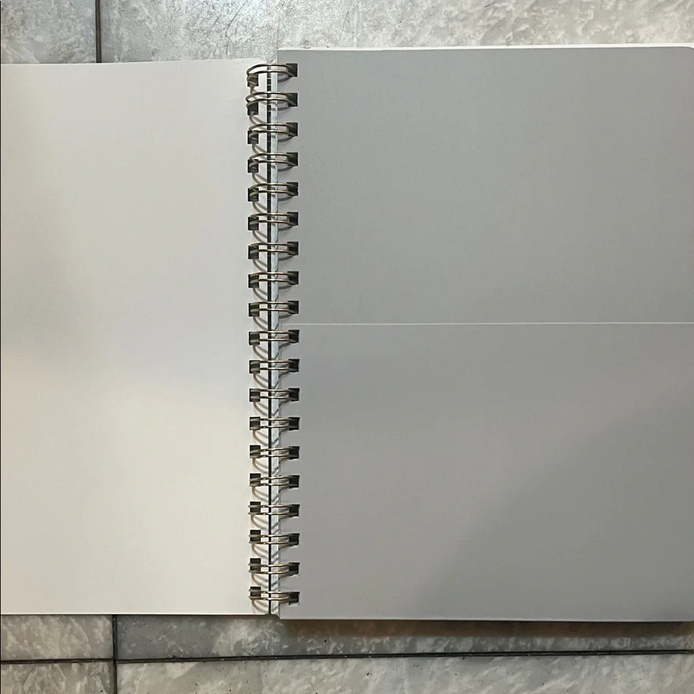Elegant Blue and Cream Notebook